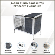 Rabbit Bunny Cage Hutch Pet Cages Enclosure V63-836811