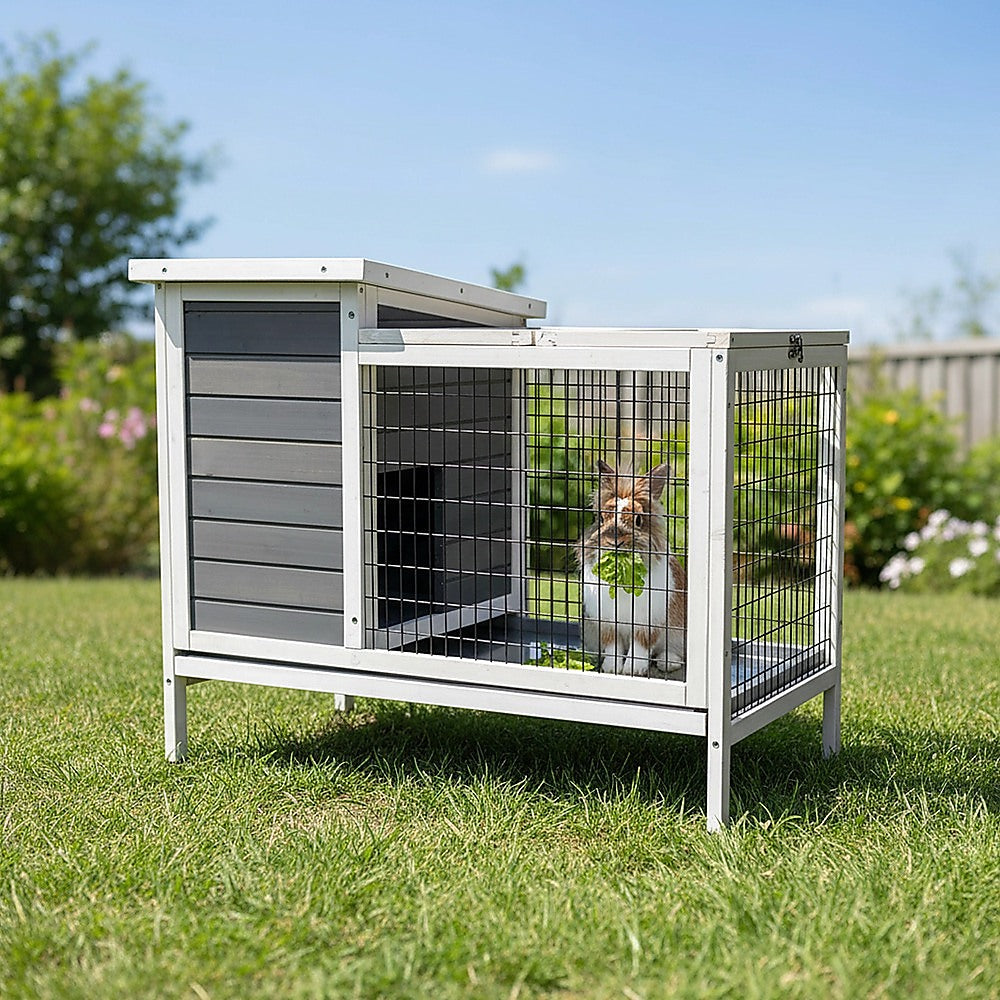 Rabbit Bunny Cage Hutch Pet Cages Enclosure V63-836811
