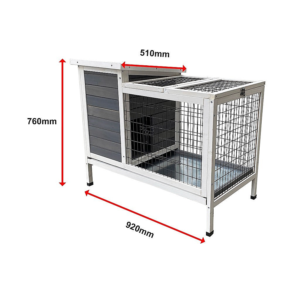 Rabbit Bunny Cage Hutch Pet Cages Enclosure V63-836811