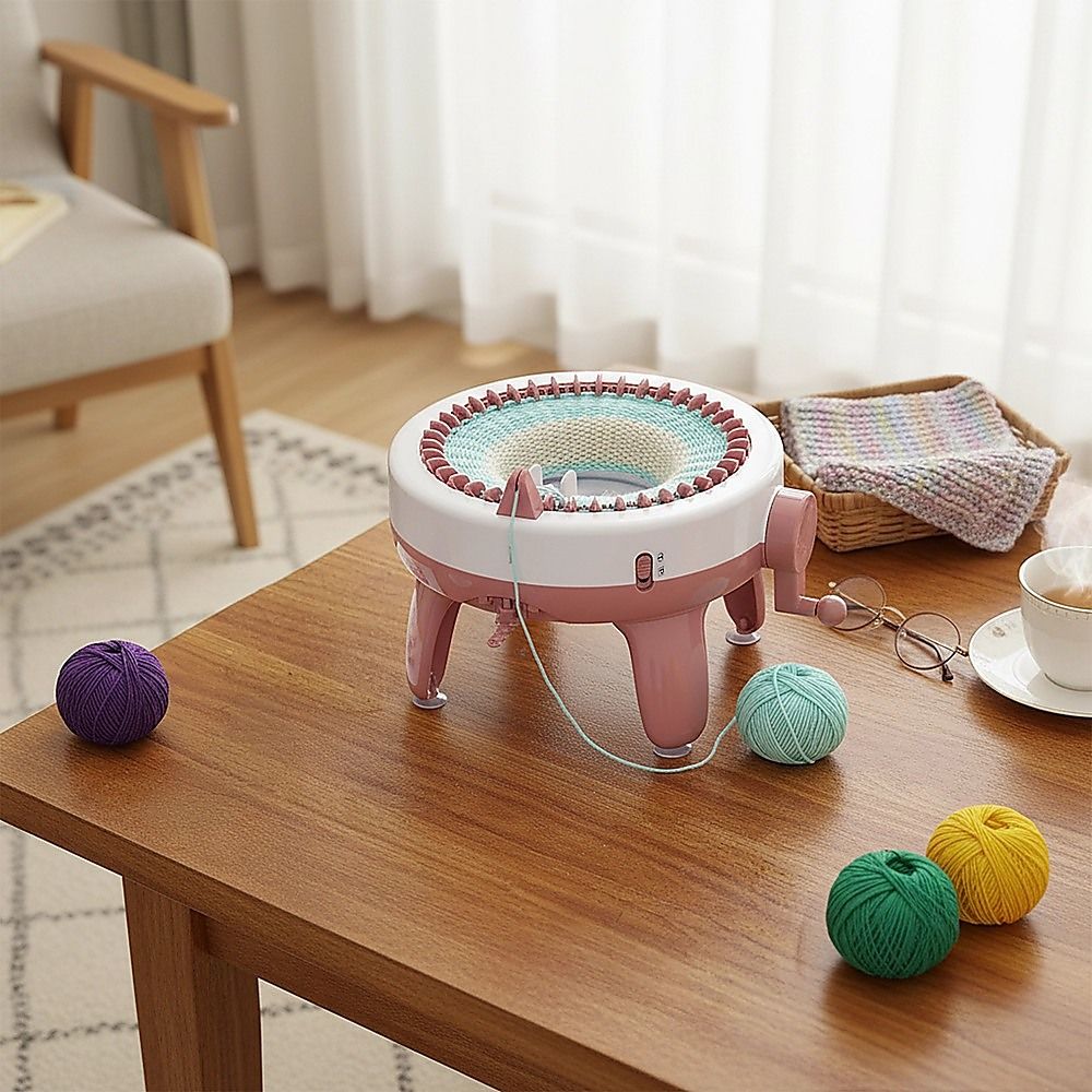 DIY Knitting Machine Smart Weaving Knit Rotating Kids Toy Scarf Sock Hat Gift V63-836911