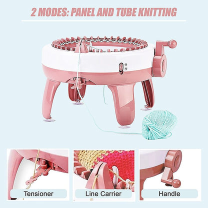 DIY Knitting Machine Smart Weaving Knit Rotating Kids Toy Scarf Sock Hat Gift V63-836911