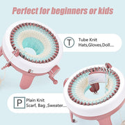 DIY Knitting Machine Smart Weaving Knit Rotating Kids Toy Scarf Sock Hat Gift V63-836911