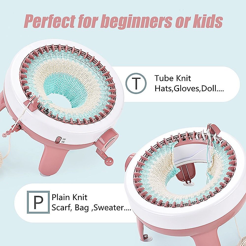 DIY Knitting Machine Smart Weaving Knit Rotating Kids Toy Scarf Sock Hat Gift V63-836911