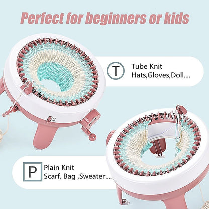 DIY Knitting Machine Smart Weaving Knit Rotating Kids Toy Scarf Sock Hat Gift V63-836911