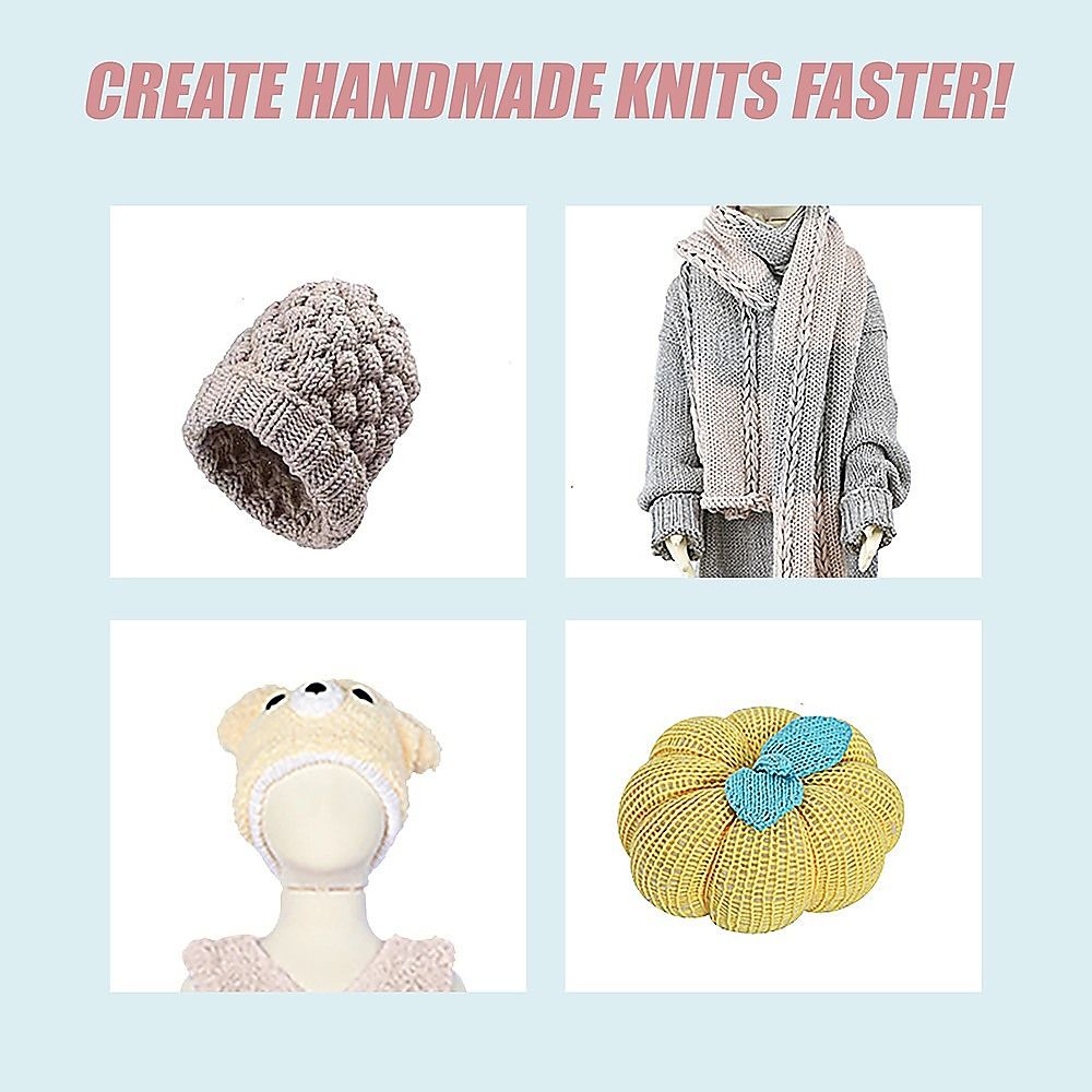 DIY Knitting Machine Smart Weaving Knit Rotating Kids Toy Scarf Sock Hat Gift V63-836911