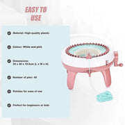 DIY Knitting Machine Smart Weaving Knit Rotating Kids Toy Scarf Sock Hat Gift V63-836911