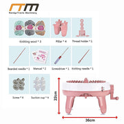 DIY Knitting Machine Smart Weaving Knit Rotating Kids Toy Scarf Sock Hat Gift V63-836911