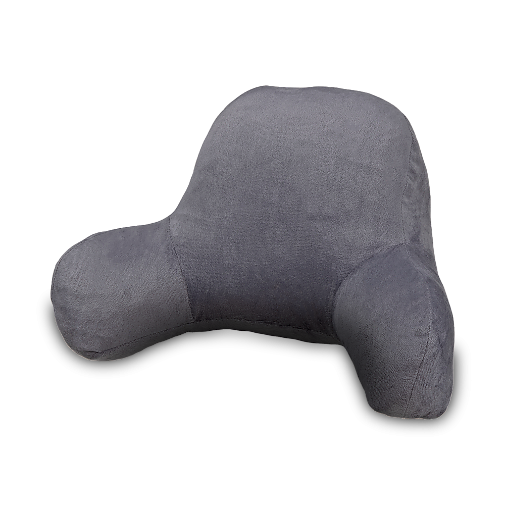 52cm Reading Pillow Back Rest Lumbar Support Arm Seat Cushion Lounger In Dark Grey For Comfortable Relaxation V63-836921