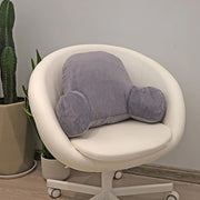 52cm Reading Pillow Back Rest Lumbar Support Arm Seat Cushion Lounger In Dark Grey For Comfortable Relaxation V63-836921