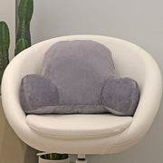 52cm Reading Pillow Back Rest Lumbar Support Arm Seat Cushion Lounger In Dark Grey For Comfortable Relaxation V63-836921