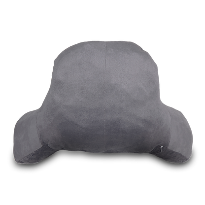 52cm Reading Pillow Back Rest Lumbar Support Arm Seat Cushion Lounger In Dark Grey For Comfortable Relaxation V63-836921