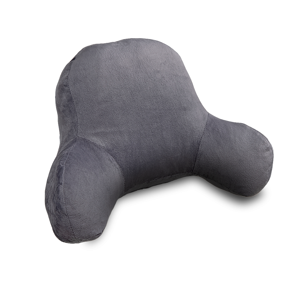 52cm Reading Pillow Back Rest Lumbar Support Arm Seat Cushion Lounger In Dark Grey For Comfortable Relaxation V63-836921