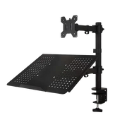 Monitor Mount & Laptop and Tablet Shelf Stands Holders Adjustable Workspace Arm V63-836931
