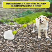 Dog Ball Launcher Thrower Automatic Tennis Fetch Throwing Machine 3 Balls V63-836951