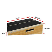 Wooden Slant Exercise Board With Adjustable Incline And Non-Slip Surface V63-836991