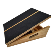 Wooden Slant Exercise Board With Adjustable Incline And Non-Slip Surface V63-836991