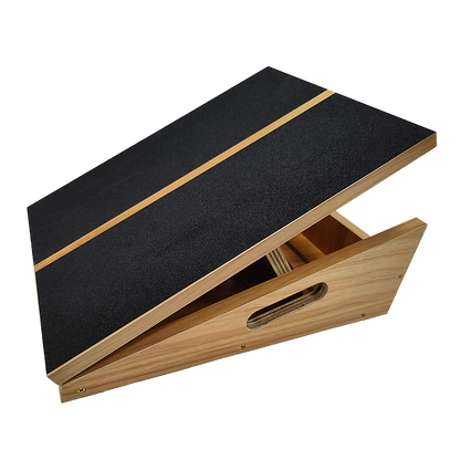 Wooden Slant Exercise Board With Adjustable Incline And Non-Slip Surface V63-836991