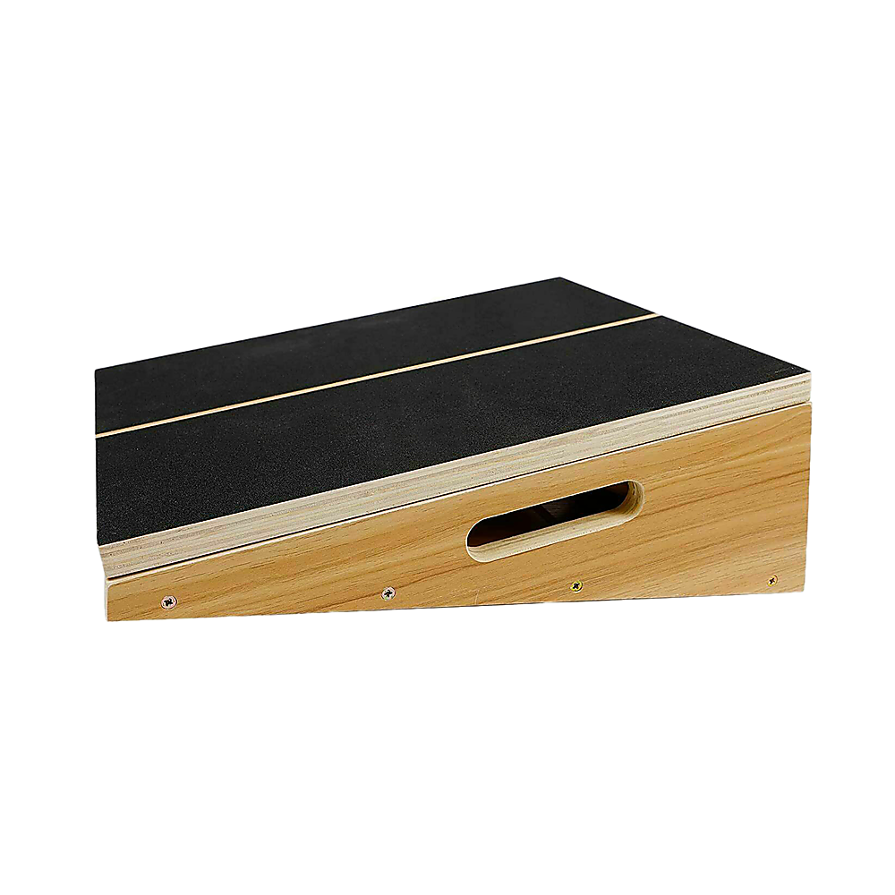 Wooden Slant Exercise Board With Adjustable Incline And Non-Slip Surface V63-836991