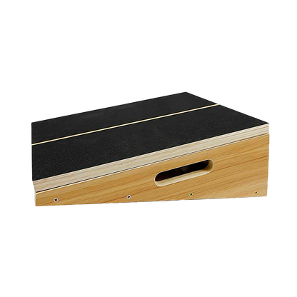 Wooden Slant Exercise Board With Adjustable Incline And Non-Slip Surface V63-836991