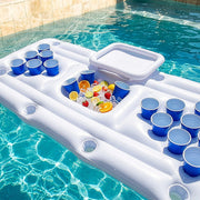 Big PVC Inflatable Beer Pong Raft Floating Pool Party Pong Game Table Lounge Toy V63-837011