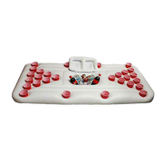 Big PVC Inflatable Beer Pong Raft Floating Pool Party Pong Game Table Lounge Toy V63-837011