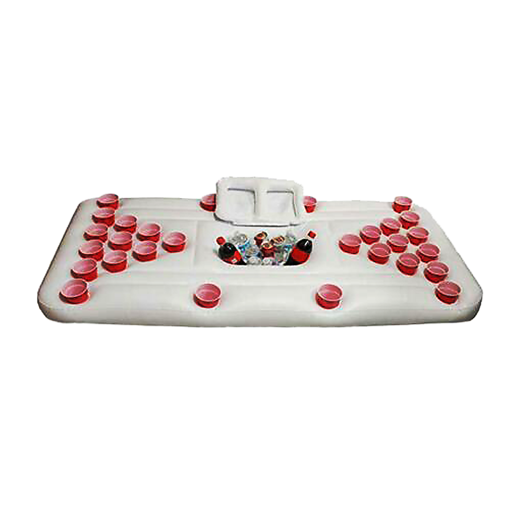 Big PVC Inflatable Beer Pong Raft Floating Pool Party Pong Game Table Lounge Toy V63-837011