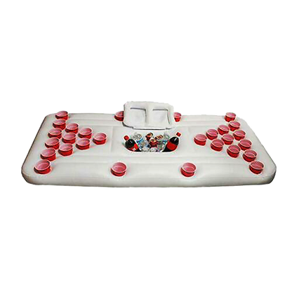 Big PVC Inflatable Beer Pong Raft Floating Pool Party Pong Game Table Lounge Toy V63-837011