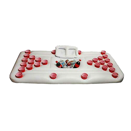 Big PVC Inflatable Beer Pong Raft Floating Pool Party Pong Game Table Lounge Toy V63-837011