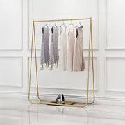 Gold Clothing Retail Shop Commercial Garment Display Rack V63-837021