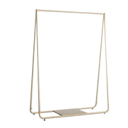 Gold Clothing Retail Shop Commercial Garment Display Rack V63-837021