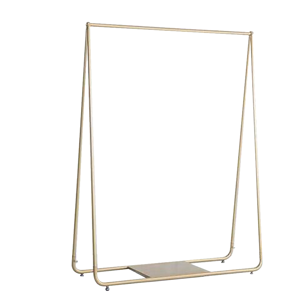 Gold Clothing Retail Shop Commercial Garment Display Rack V63-837021
