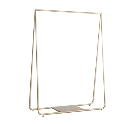 Gold Clothing Retail Shop Commercial Garment Display Rack V63-837021