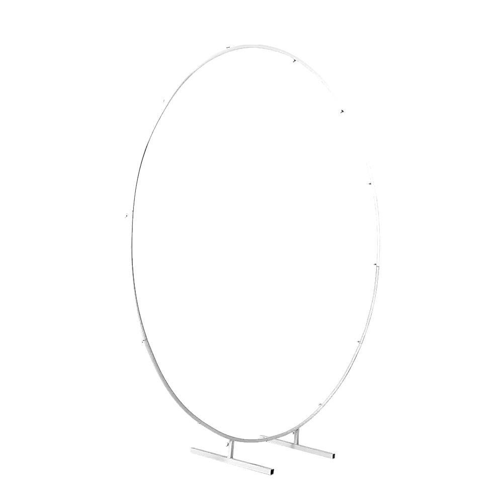 2M Wedding Hoop Round Circle Arch Backdrop Flower Display Stand Frame Background V63-837041