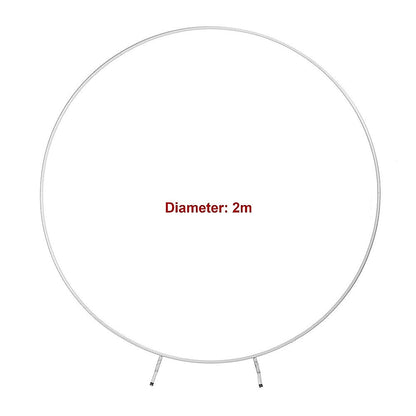 2M Wedding Hoop Round Circle Arch Backdrop Flower Display Stand Frame Background V63-837041