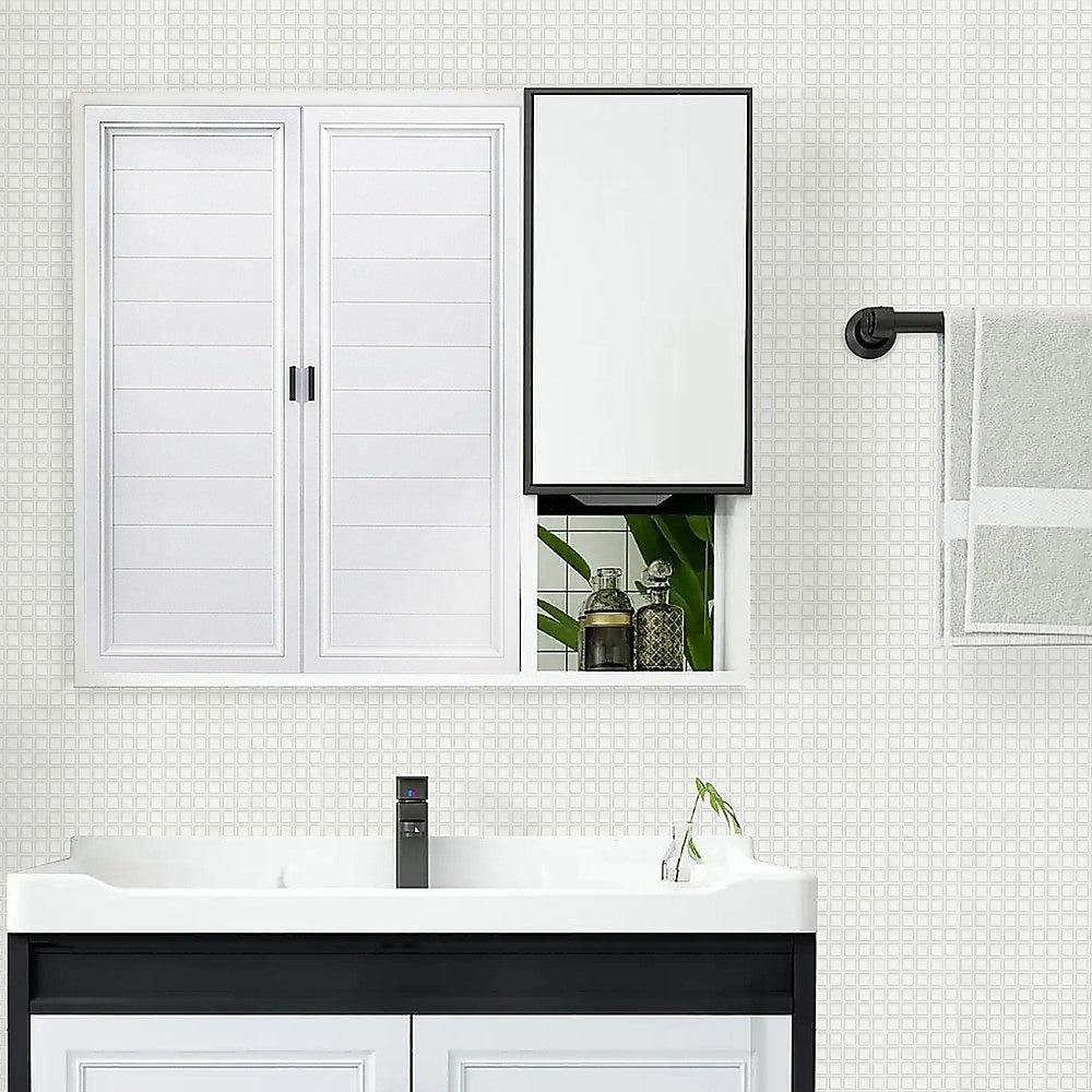 Tiles 3D Peel and Stick Wall Tile Stereoscopic Crystal White 10 Sheets V63-837061