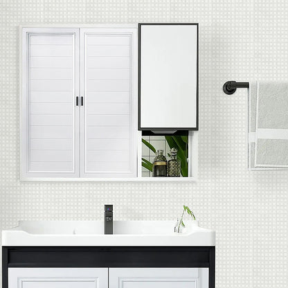 Tiles 3D Peel and Stick Wall Tile Stereoscopic Crystal White 10 Sheets V63-837061