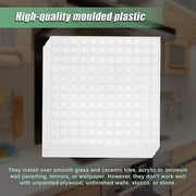 Tiles 3D Peel and Stick Wall Tile Stereoscopic Crystal White 10 Sheets V63-837061