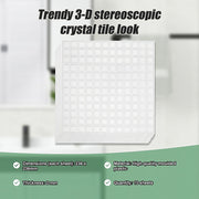 Tiles 3D Peel and Stick Wall Tile Stereoscopic Crystal White 10 Sheets V63-837061