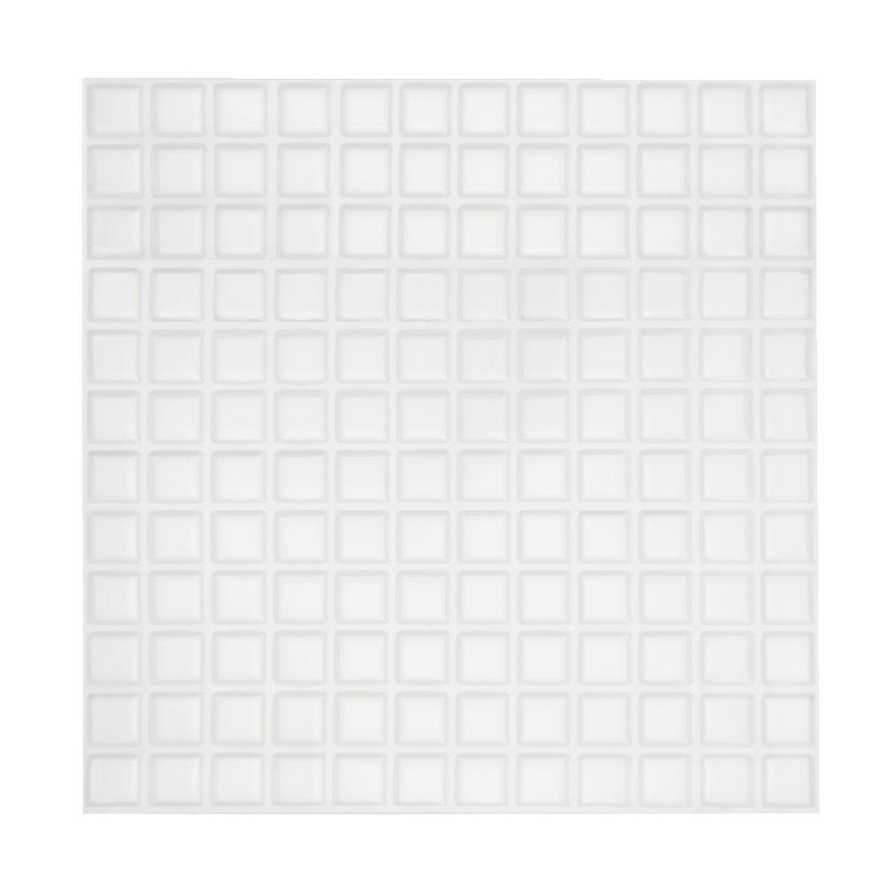 Tiles 3D Peel and Stick Wall Tile Stereoscopic Crystal White 10 Sheets V63-837061