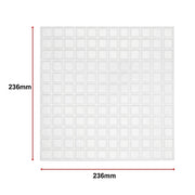 Tiles 3D Peel and Stick Wall Tile Stereoscopic Crystal White 10 Sheets V63-837061