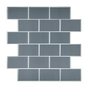 Tiles 3D Peel and Stick Wall Tile Dark Grey 10 Sheets V63-837071