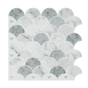 Tiles 3D Peel and Stick Wall Tile Fish Scale Mosaic 10 Sheets V63-837111