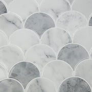 Tiles 3D Peel and Stick Wall Tile Fish Scale Mosaic 10 Sheets V63-837111