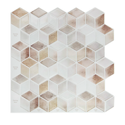 Tiles 3D Peel and Stick Wall Tile Shell Mosaic 10 Sheets V63-837121