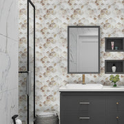Tiles 3D Peel and Stick Wall Tile Shell Mosaic 10 Sheets V63-837121