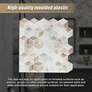 Tiles 3D Peel and Stick Wall Tile Shell Mosaic 10 Sheets V63-837121