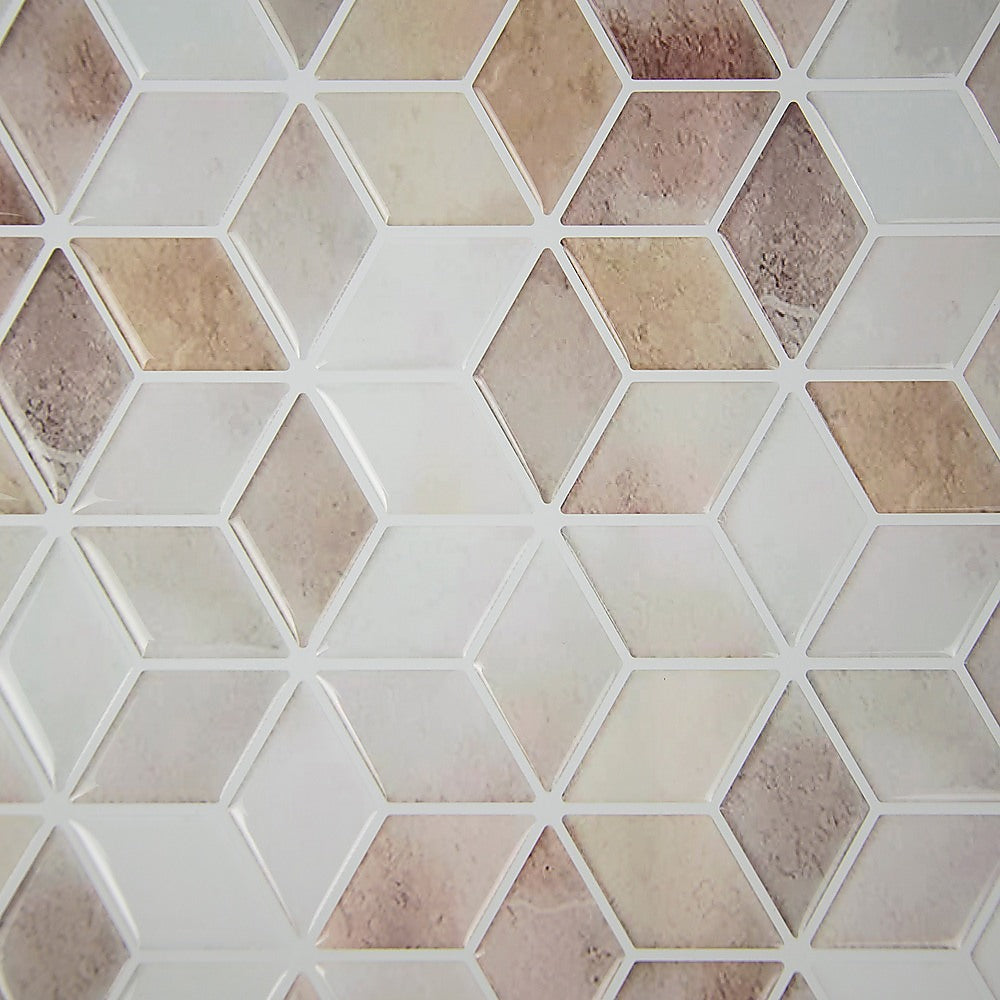Tiles 3D Peel and Stick Wall Tile Shell Mosaic 10 Sheets V63-837121