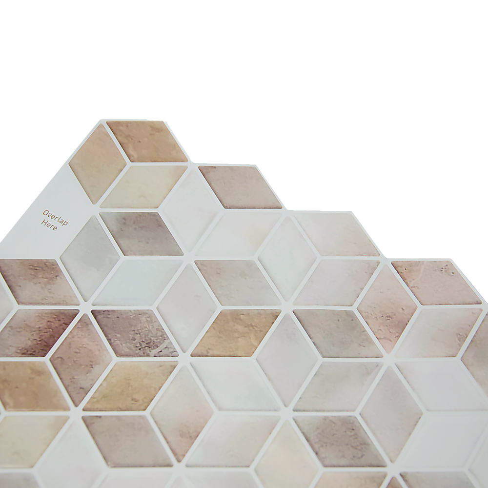Tiles 3D Peel and Stick Wall Tile Shell Mosaic 10 Sheets V63-837121