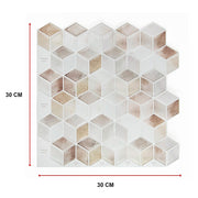 Tiles 3D Peel and Stick Wall Tile Shell Mosaic 10 Sheets V63-837121