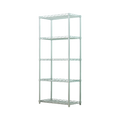 5 Tier Silver Metal Storage Rack Shelving Wire Shelf V63-837161